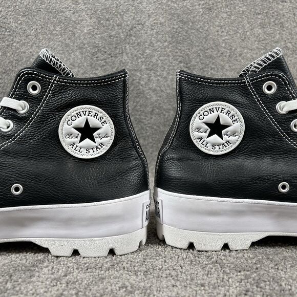 Converse CT All Star Lugged Hi 567164C Women’s Sz 9.5 Black Platform Shoes Used - Picture 8 of 12